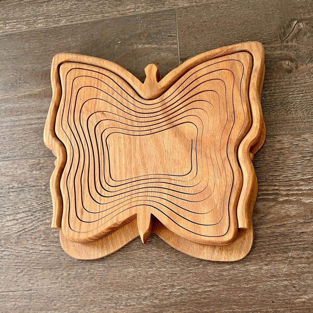 Wooden collapsible Fruit Basket - Picture 4 of 12